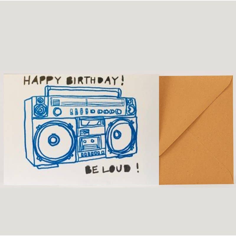 "Birthday Be Loud" Klappkarte