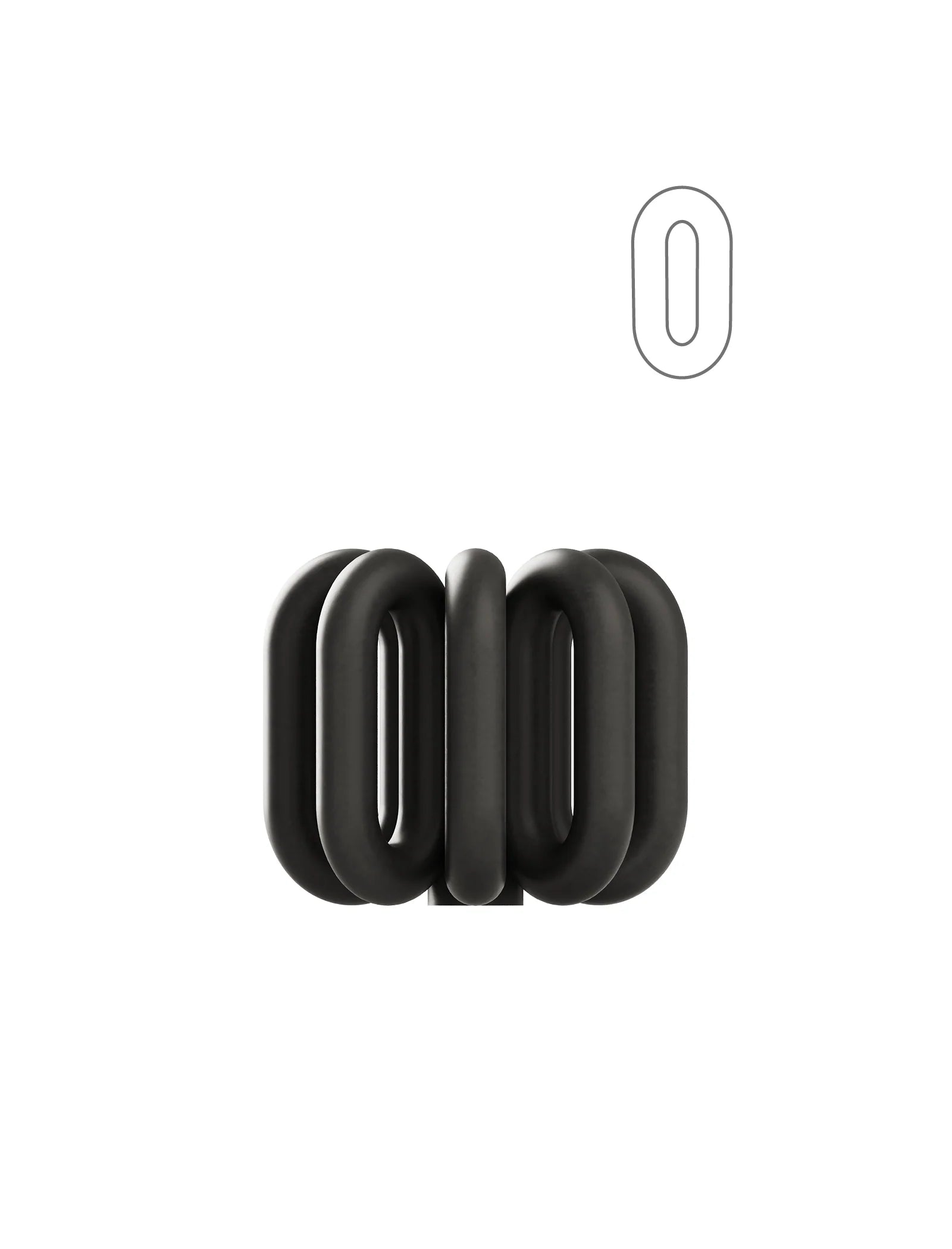 '0'- DIGIT ZERO – Kerzenständer in Zahlenform