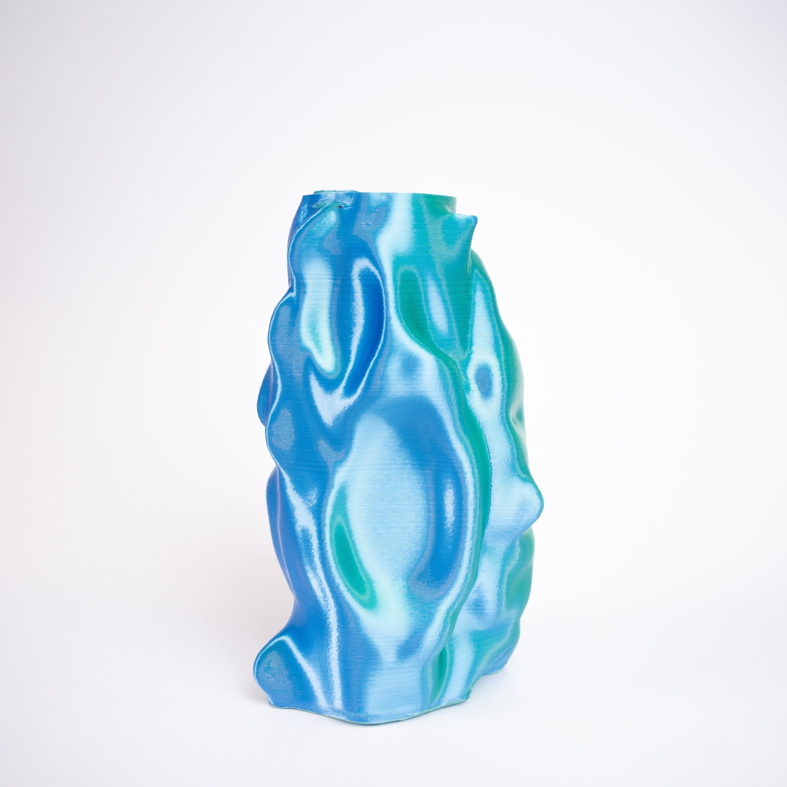 Vase 'Organic Angel' L, grün-blau | Radical Softness