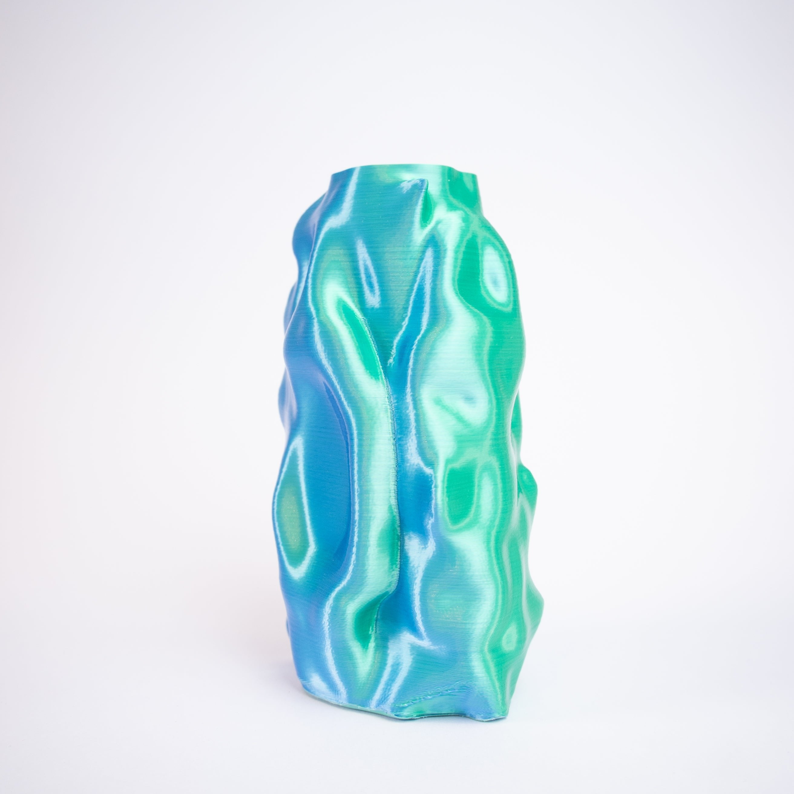 Vase 'Organic Angel' L, grün-blau | Radical Softness