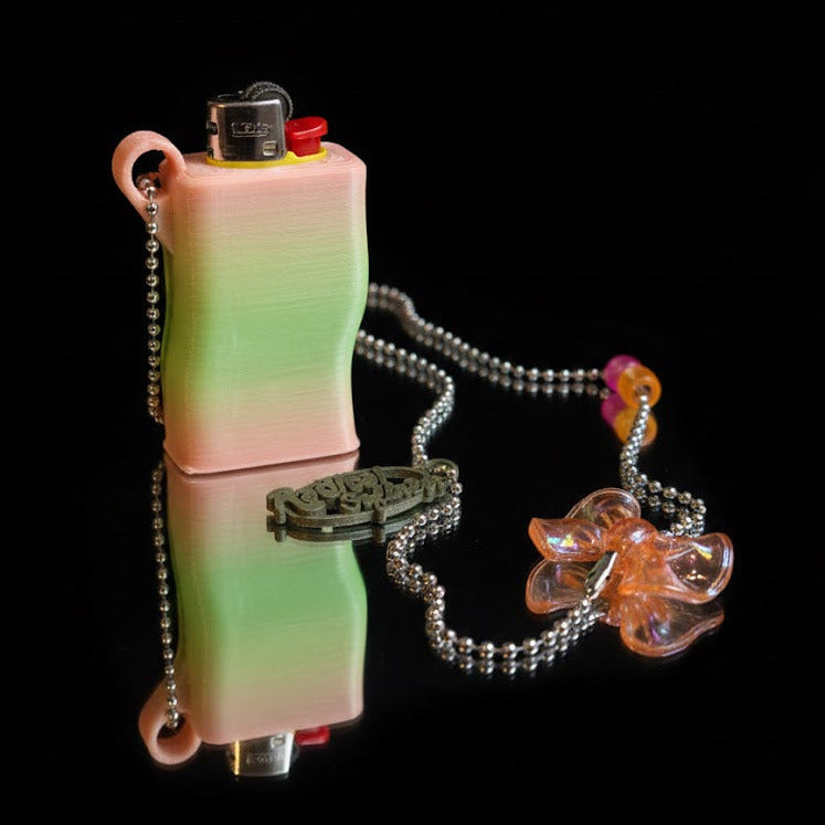 "Funky Chunky" Feuerzeug Case 3D-Printed, pastell | Radical Softness