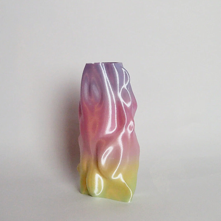 Limitierte 3D-Druck Vase – Organic Angel, klein, lila-rosa-gelb| Radical Softness