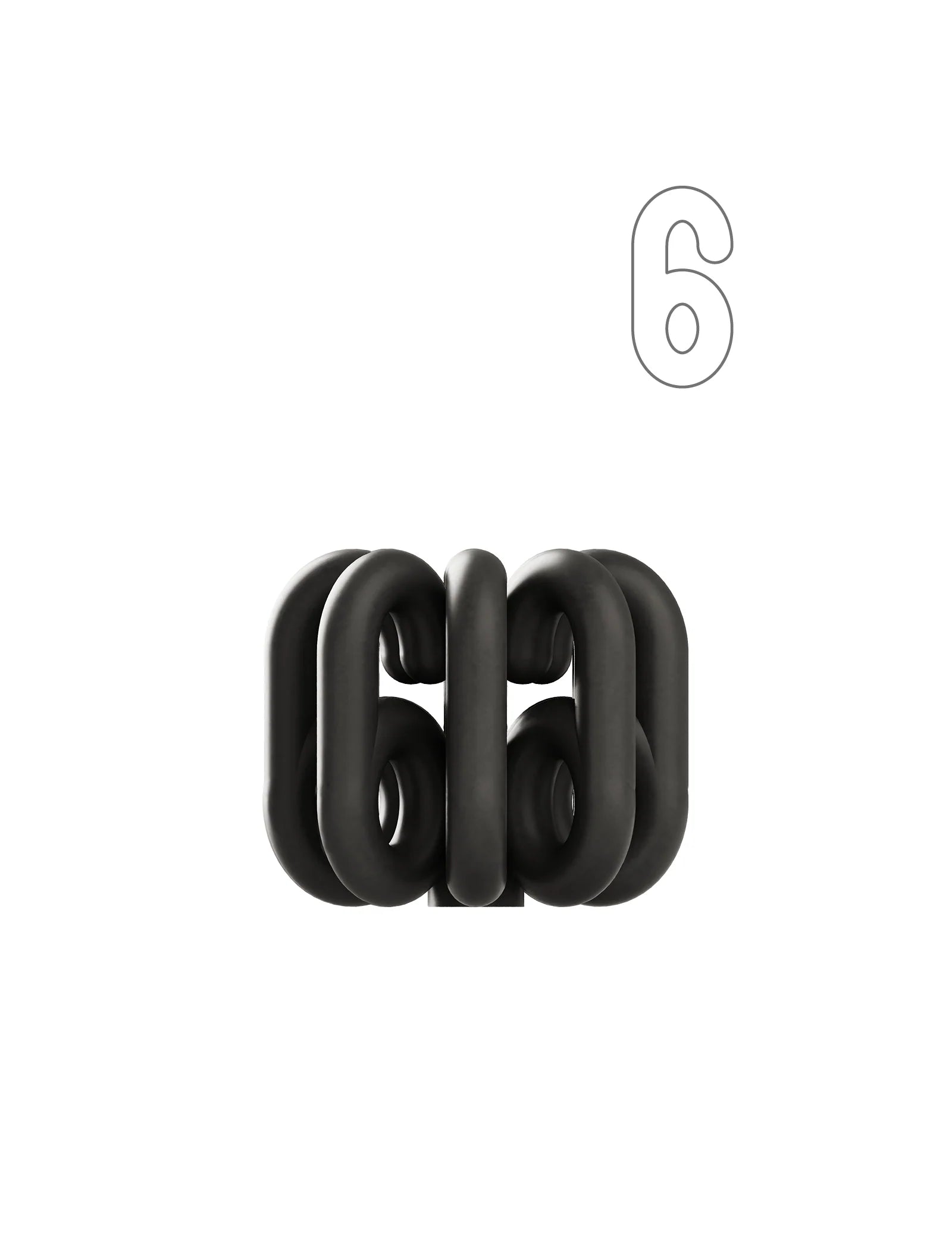'6'- Kerzenständer in Zahlenform | The Form Follows