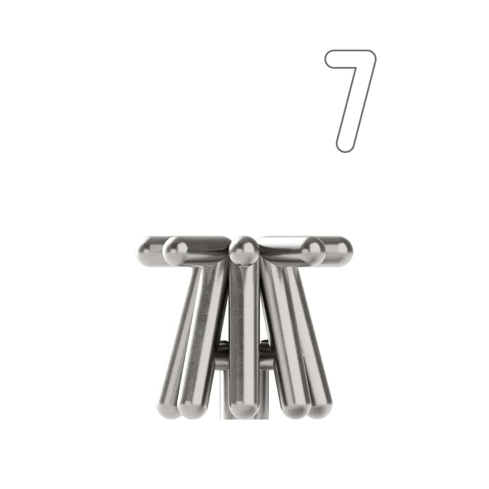 '7' - Kerzenständer in Zahlenform | The Form Follows