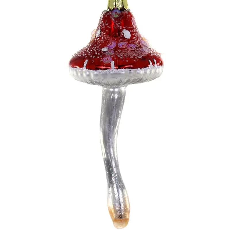 Kleiner Pilz' Christbaumschmuck aus Glas