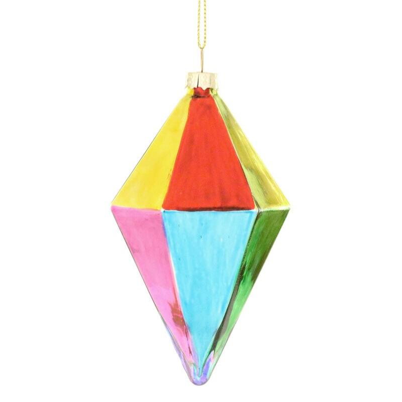 'Diamant' Christbaumschmuck aus Glas