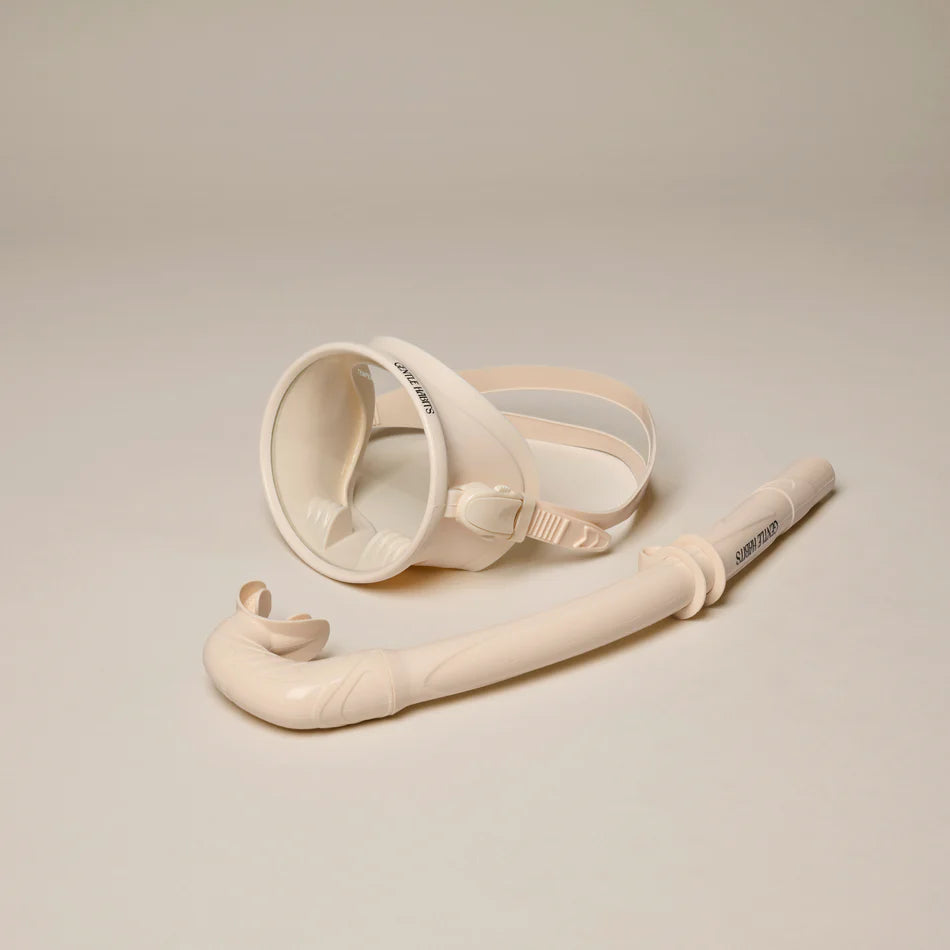 Taucherbrille und Schnorchel-Set, creme | Gentle Habits