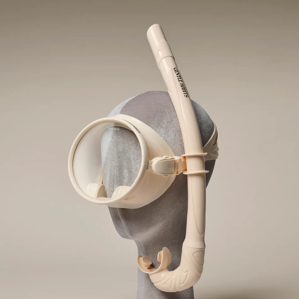 Taucherbrille und Schnorchel-Set, creme | Gentle Habits