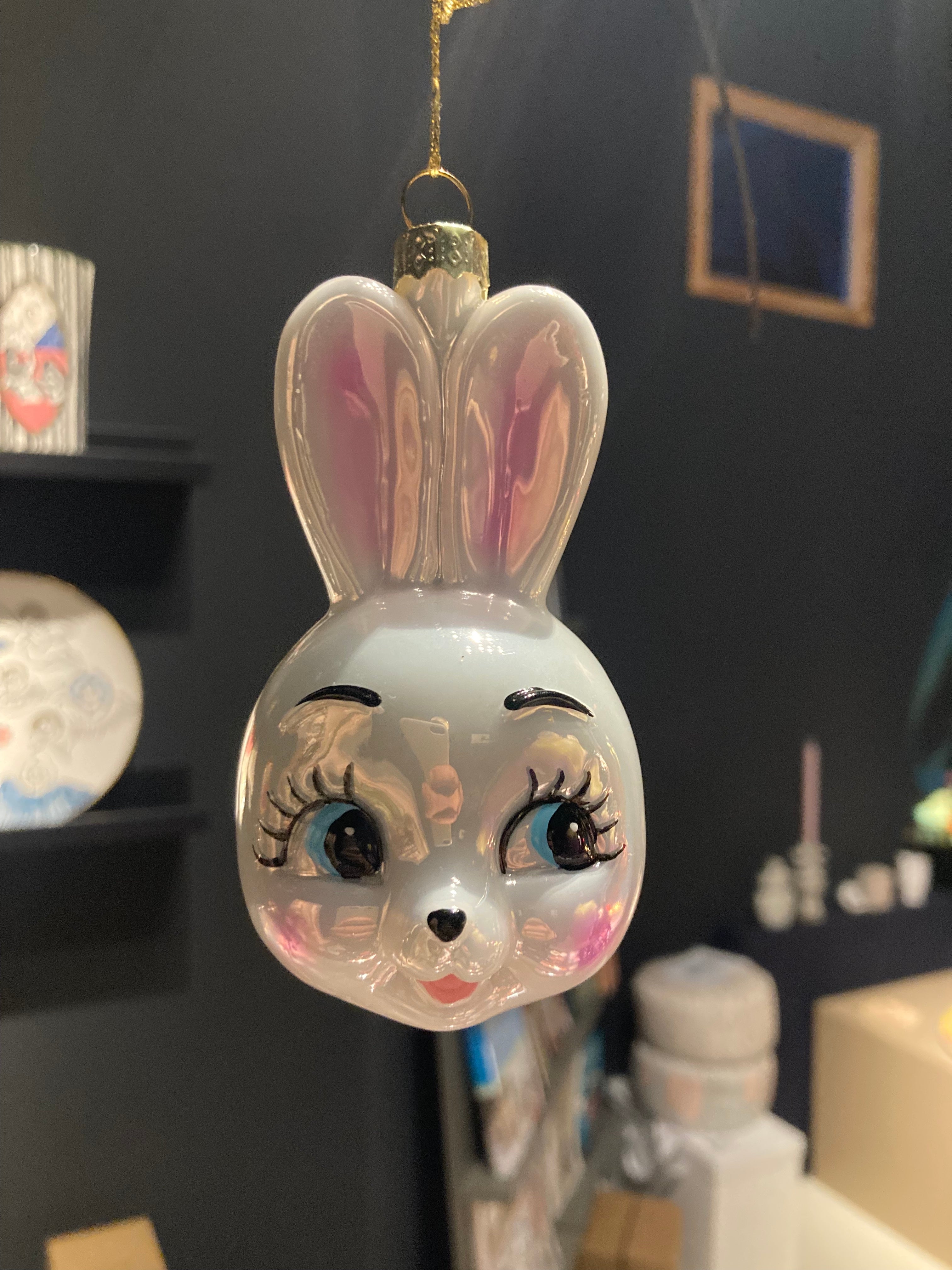 'Bunny' Weihnachtsschmuck aus Glas