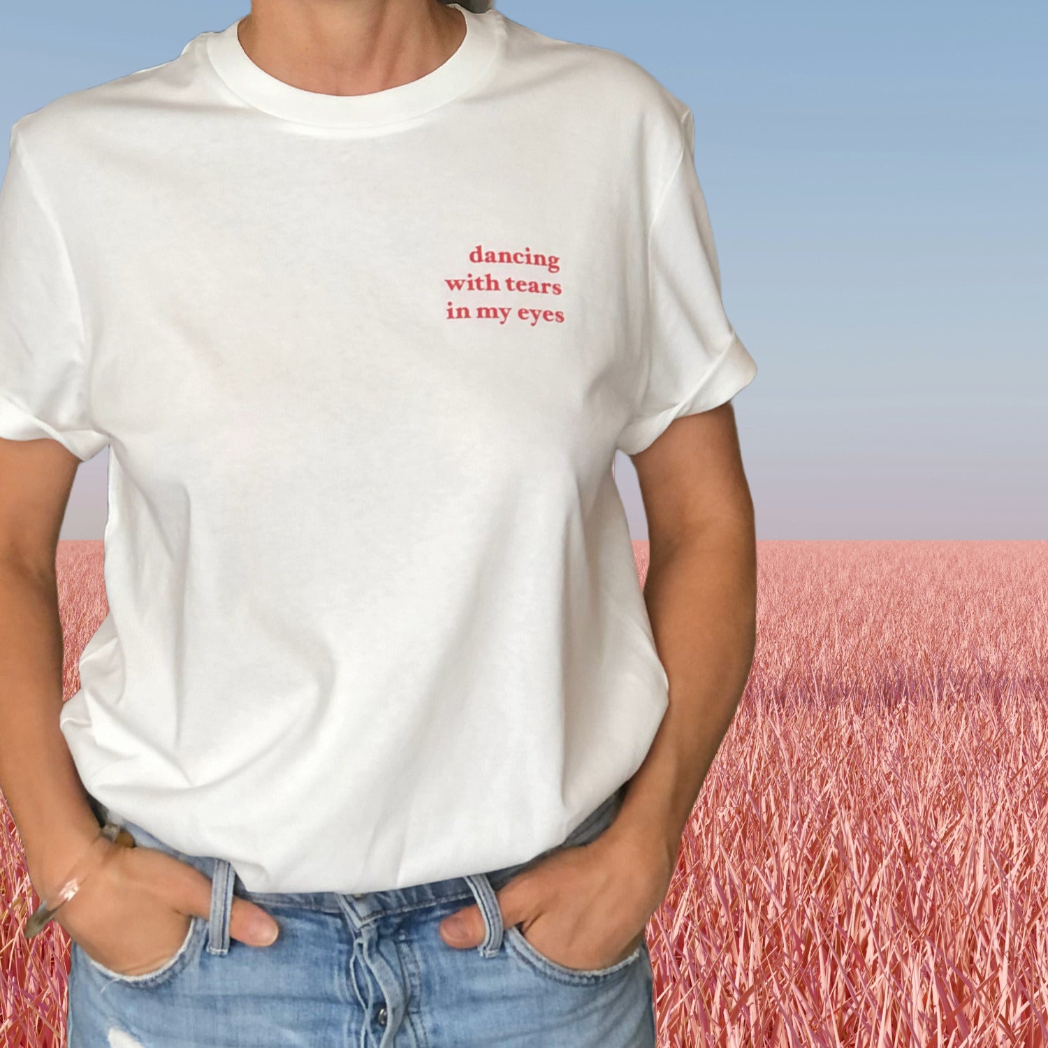 'Dancing With Tears In My Eyes' Shirt, off-white / medium fit