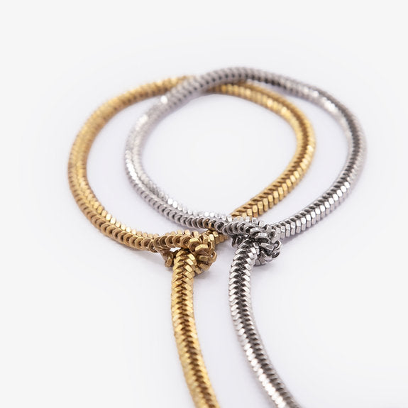 "Everyday Necktie" Kette, Edelstahl oder Messing | Asel Rakhat