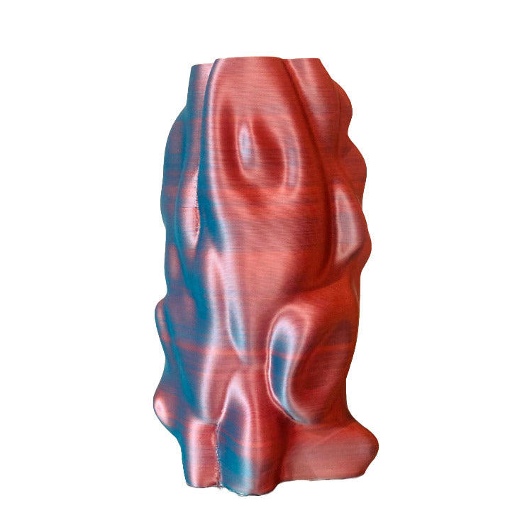 Limitierte 3D-Druck Vase – Organic Angel, groß, rosa-grün | Radical Softness