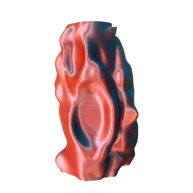 Limitierte 3D-Druck Vase – Organic Angel, groß, rosa-grün | Radical Softness