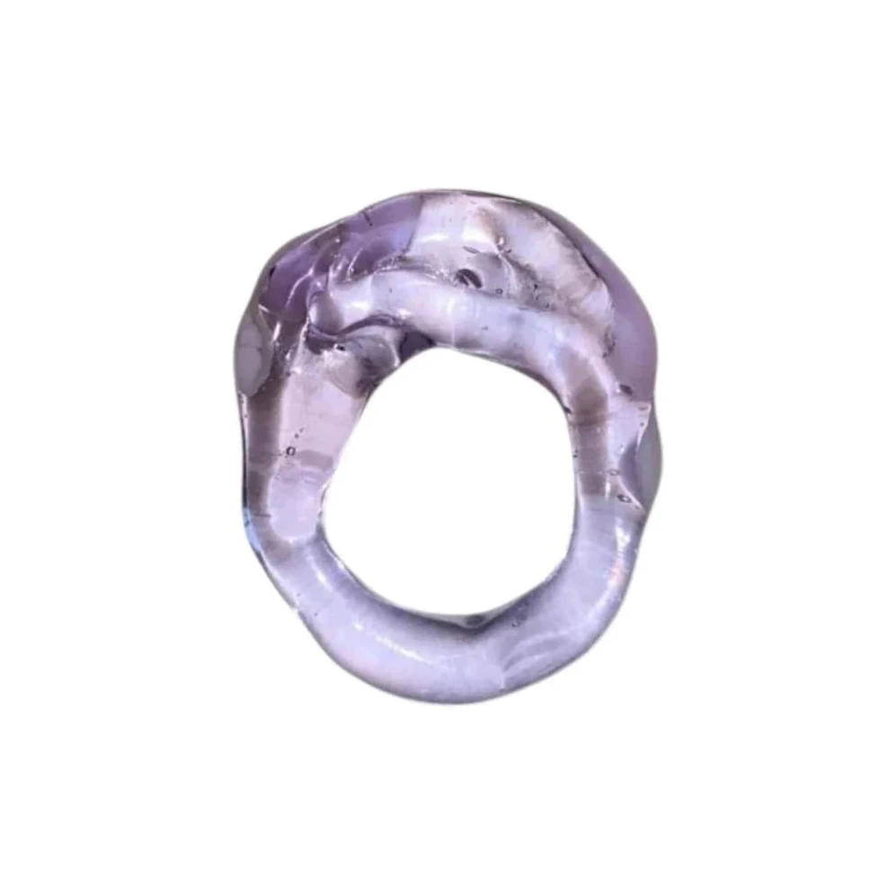 Roslyn 'Lilac Molten Dome', Ring aus Glas