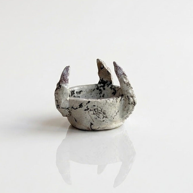 MAW Ceramics 'Claw' Schälchen, Beige-Schwarz