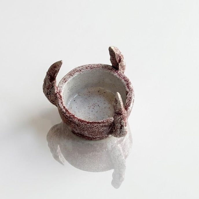 MAW Ceramics 'Claw' Schälchen, Beige-Burgund