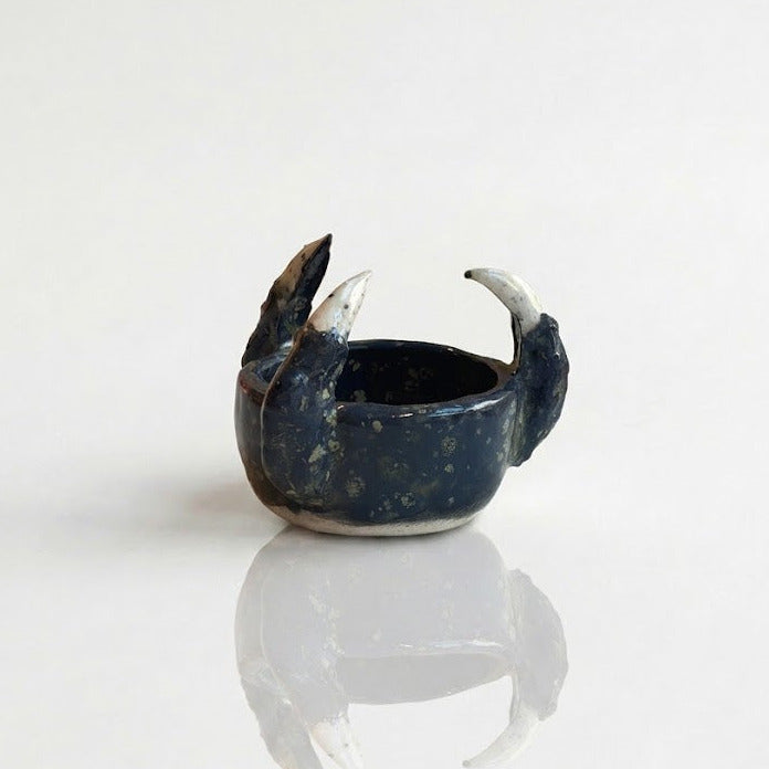 MAW Ceramics 'Claw' Schälchen, Blaugrün mit weissen Nägeln