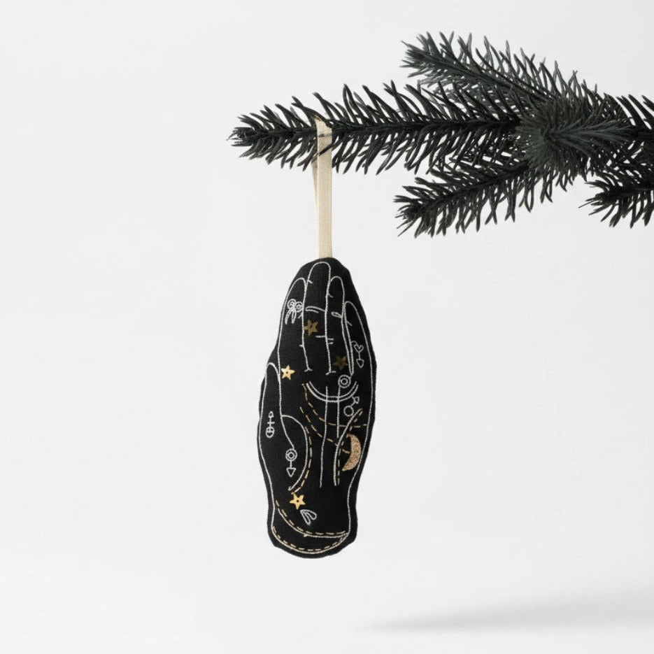 'Palmistry Hand' Anhänger mit Lavendelfüllung