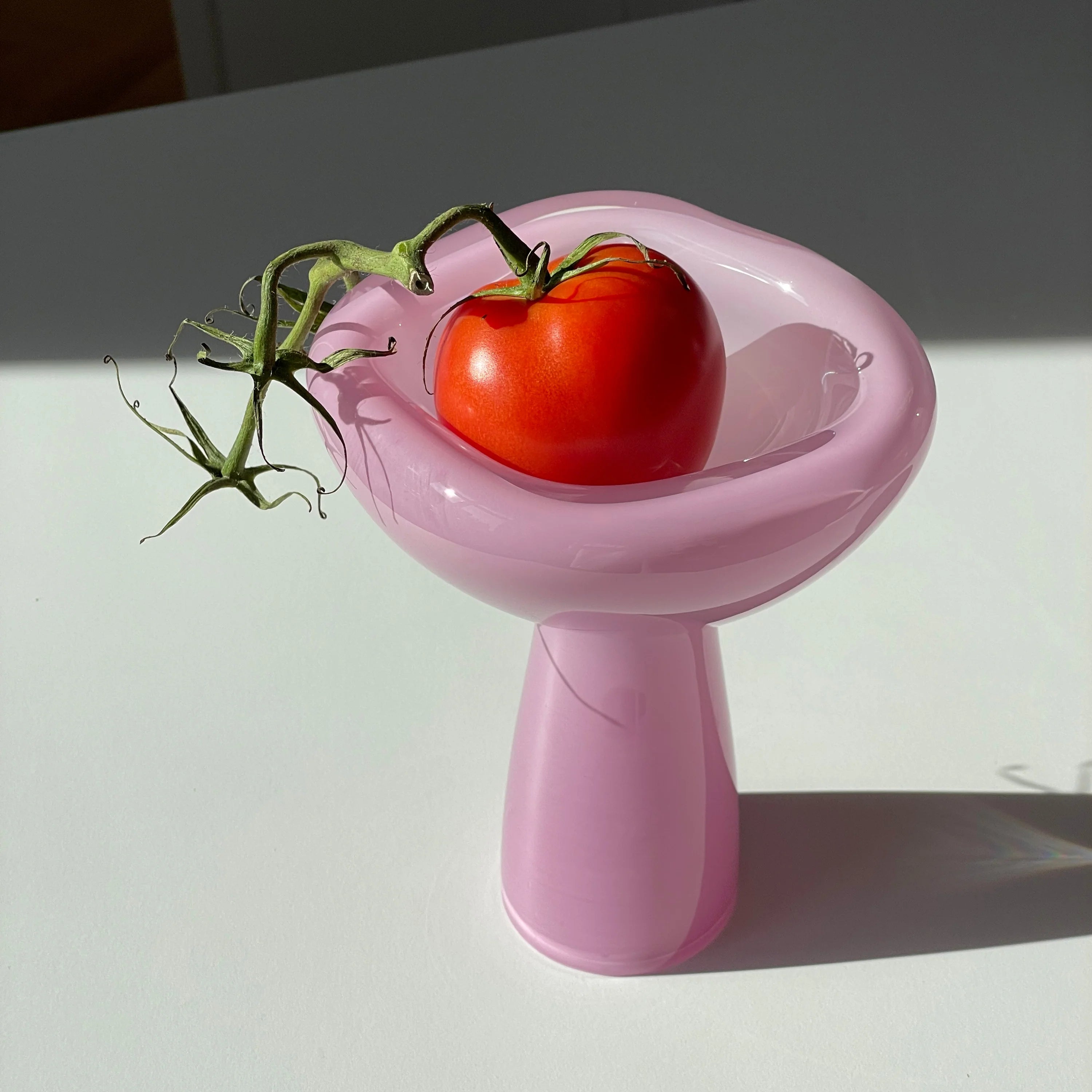 'Phantom Dish' Glasschale, rosa | Ursula Futura