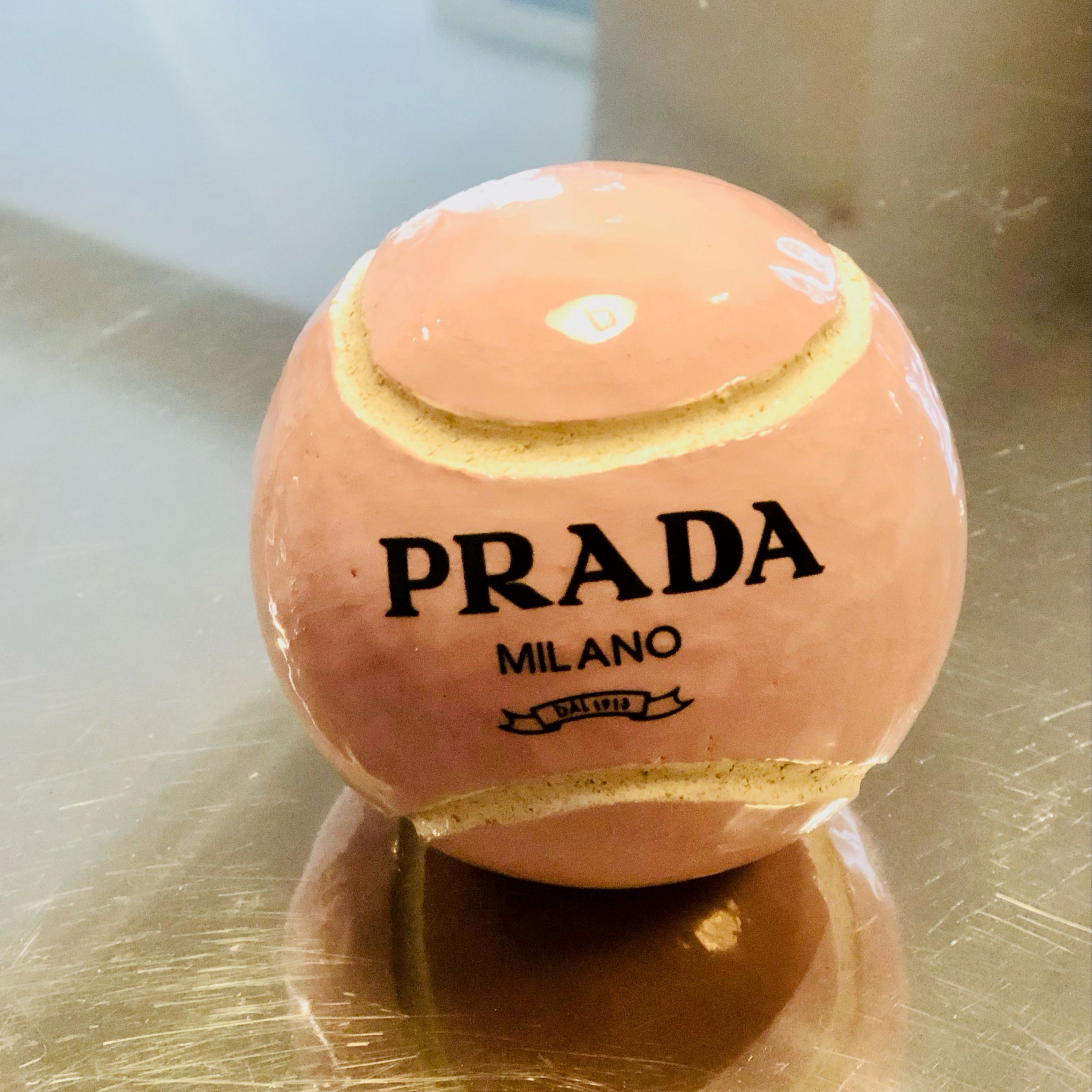 'Prada' Tennisball aus Keramik, rosé | Rapiditas Studio