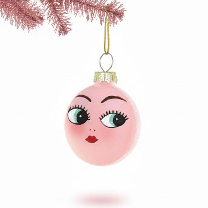 'Doll Face' Christbaumschmuck aus Glas