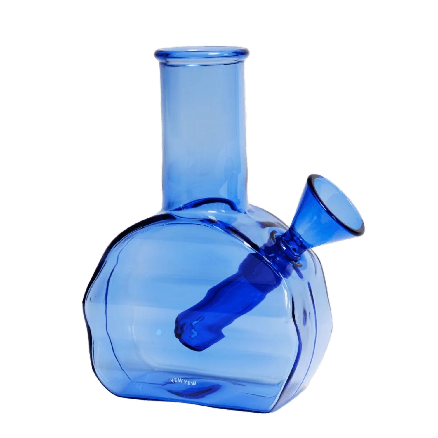YewYew Wavy Mini Bong: lässiges Wellen-Design, kompaktes Format, hochwertiges Glas.