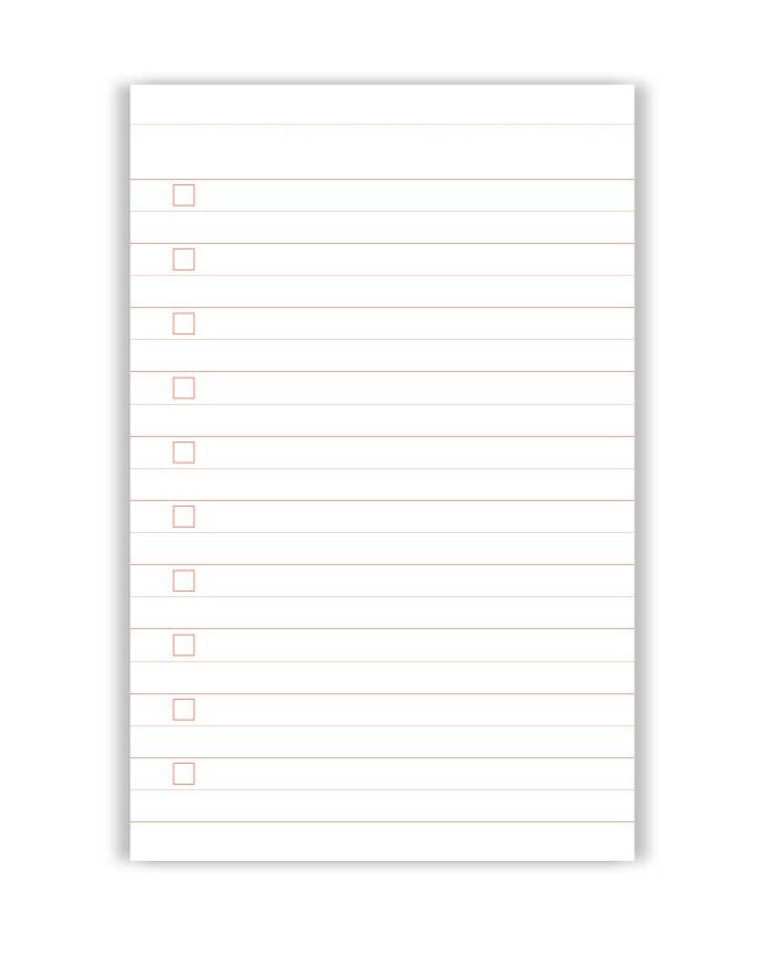 A-Journal Listbloc Notizblock, Blau