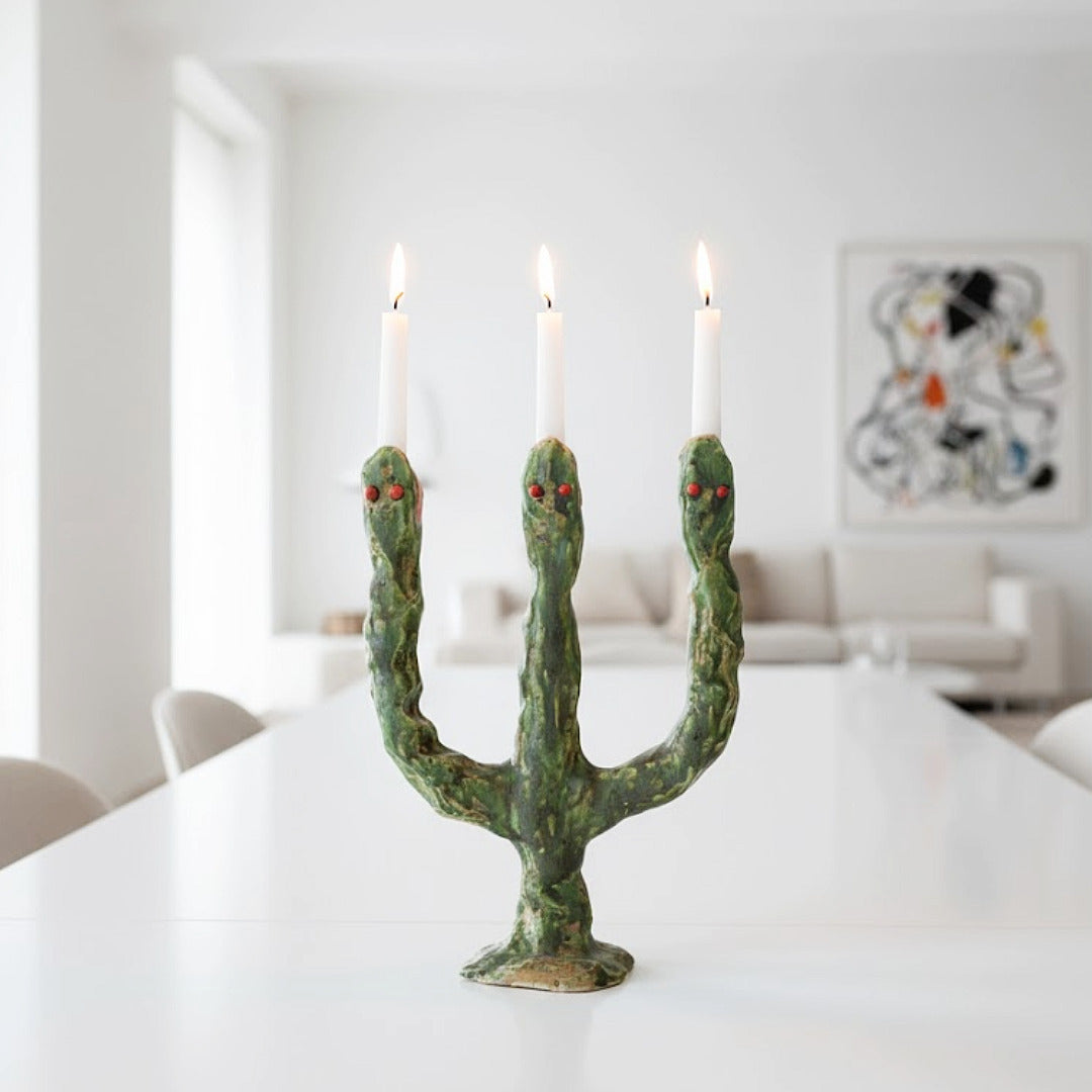 Kerzenhalter 'Snake, the big firekeeper' | Alo Ceramics