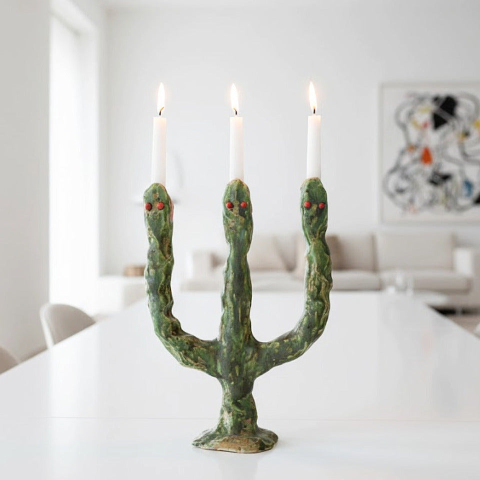 Kerzenhalter 'Snake, the big firekeeper' | Alo Ceramics