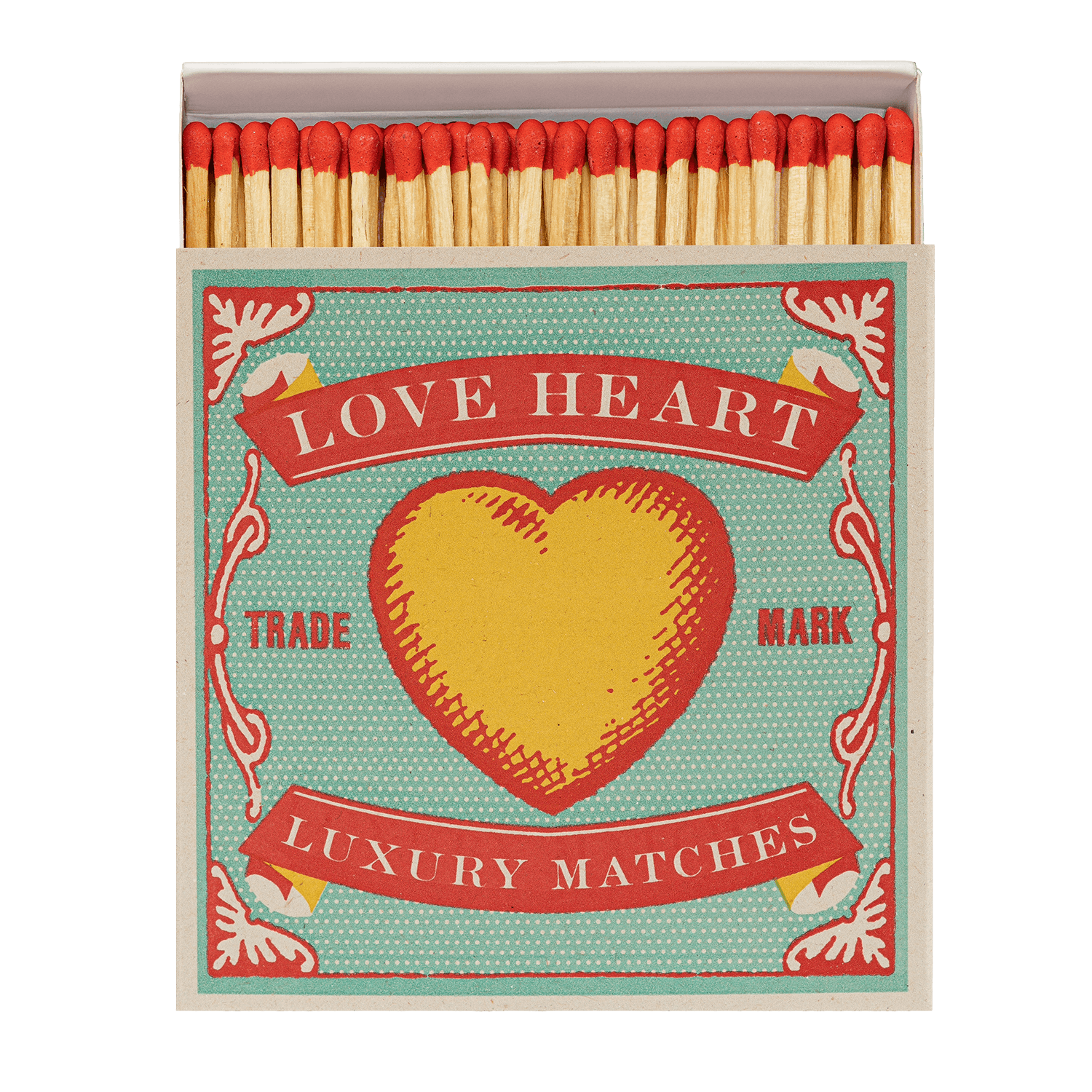 'Love Heart' Streichhölzer, quadratisch