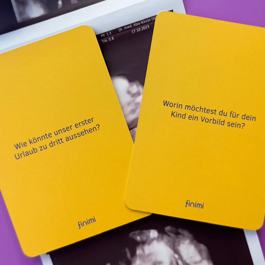 'Ask & Task' Kartenset zur Geburt | finimi