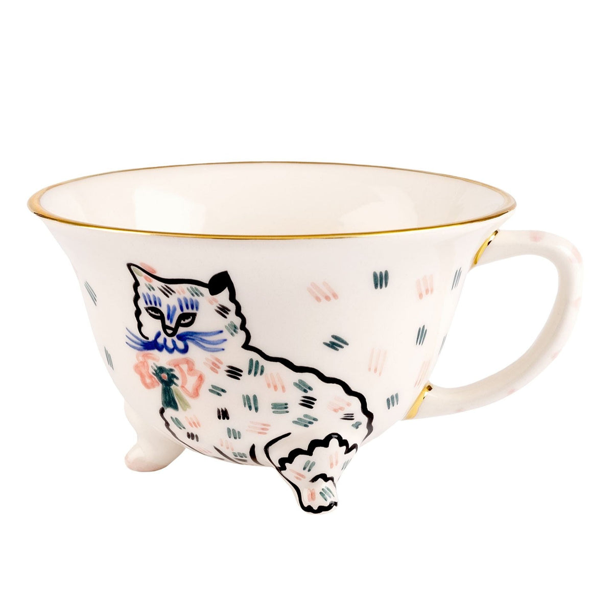 Kitten' Tasse mit Füßen