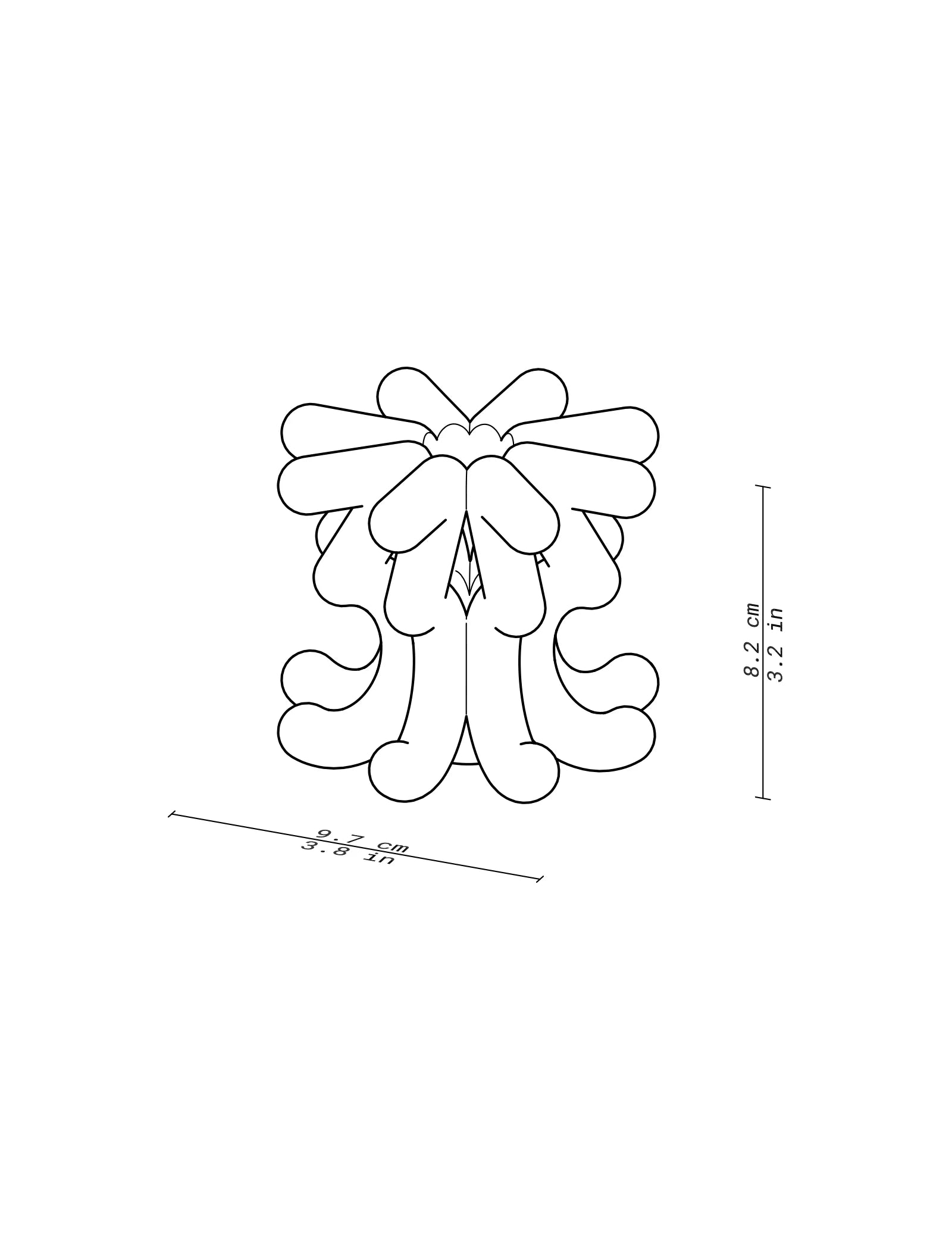 '3'- DIGIT THREE – Kerzenständer in Zahlenform