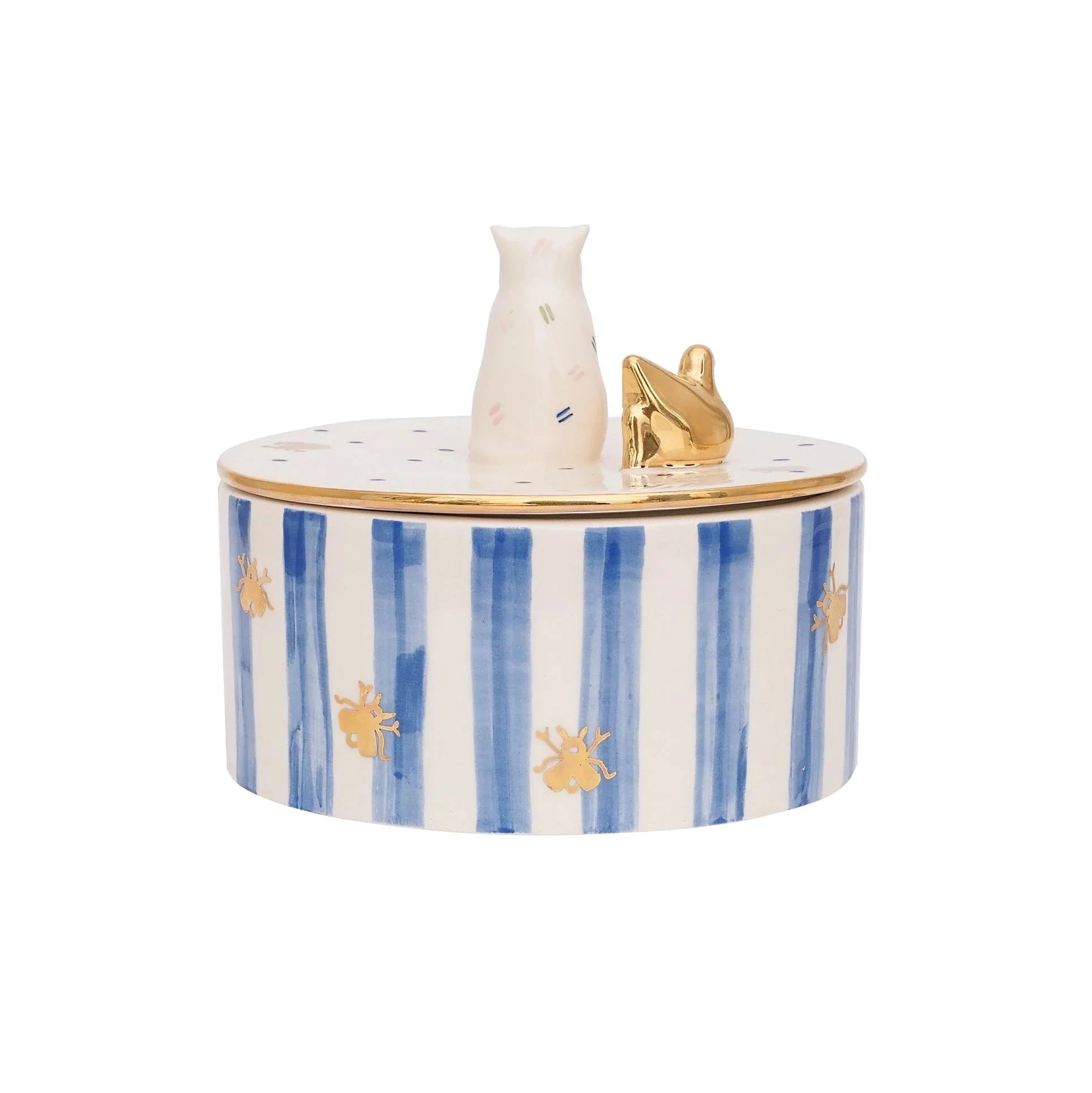 Gunia Project Kitties Sugar Bowl – handbemalte Keramik-Zuckerdose mit Katzenmotiv