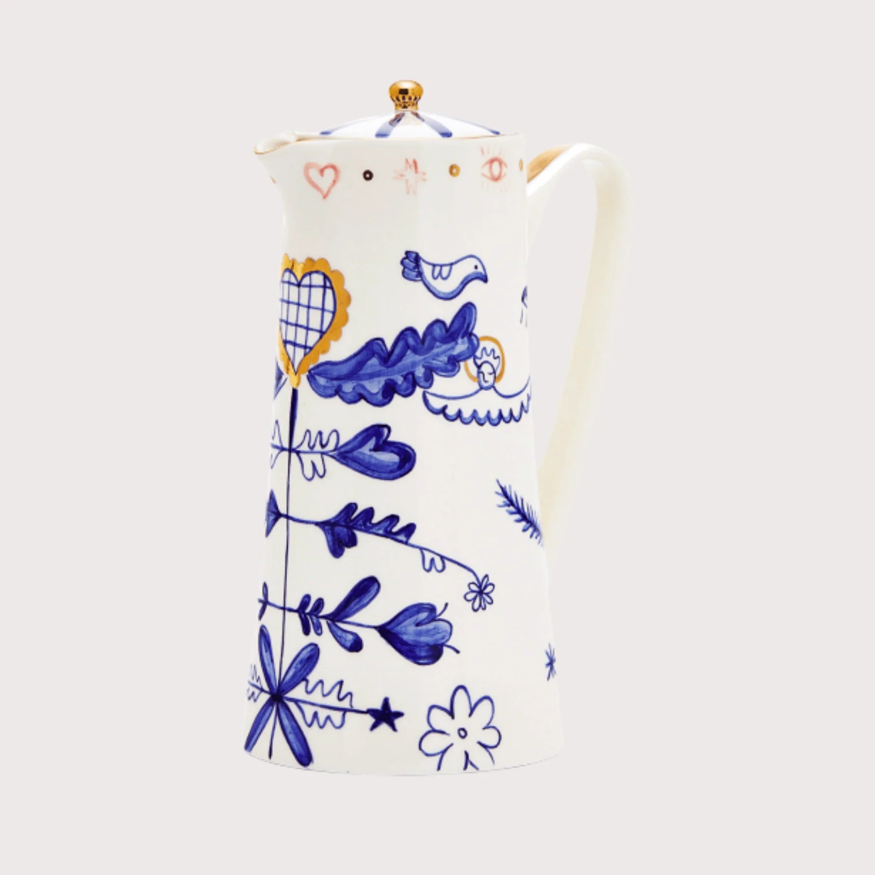 Gunia Project Tree of Life – handbemalter Keramikkrug mit Lebensbaum Motiv