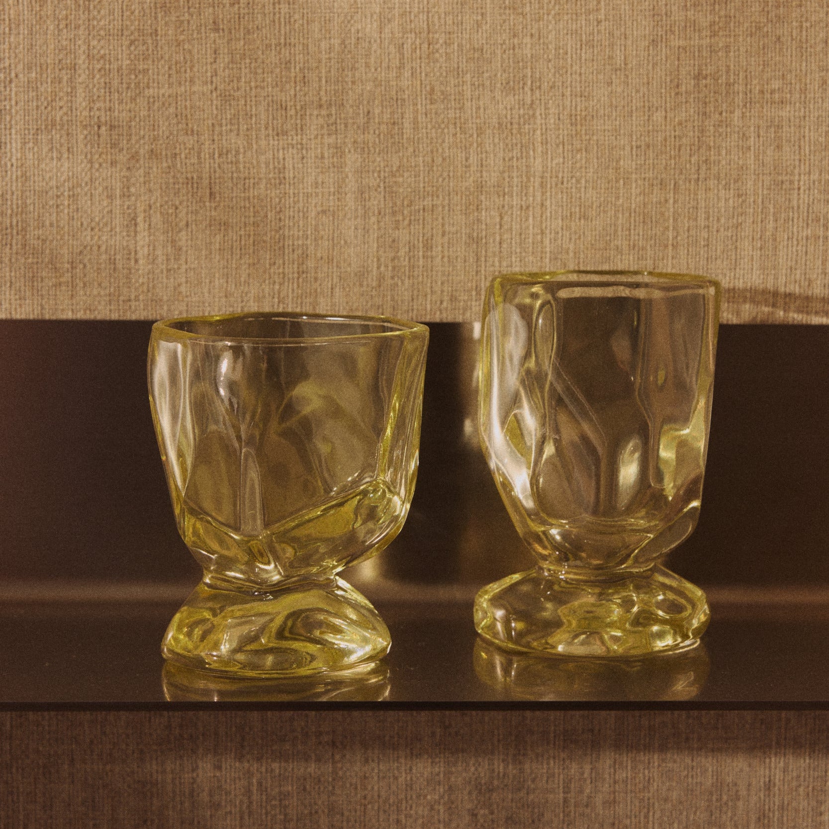 Nienke Sikkema für HK Living: Weingläser, Emerald / Citrine, 4er Set