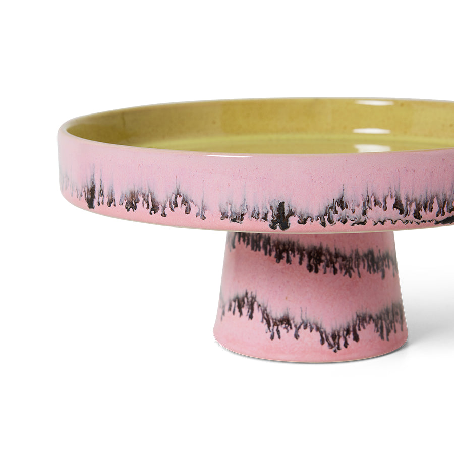 70s Ceramics Schale auf Sockel, Bubble | HK Living
