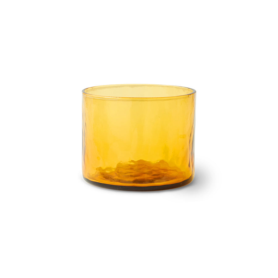 Tube Glass, Amber | HK Living