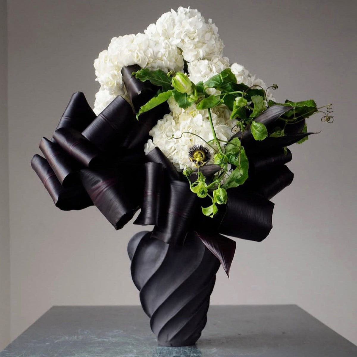 Morph Vase, schwarz