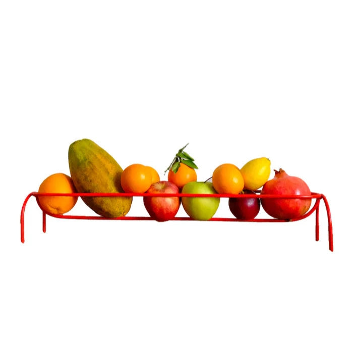 Design-Obstschale „The Long Fruit Bowl“ von Wera Jane – stilvoll, mit guter Luftzirkulation für längere Frische.