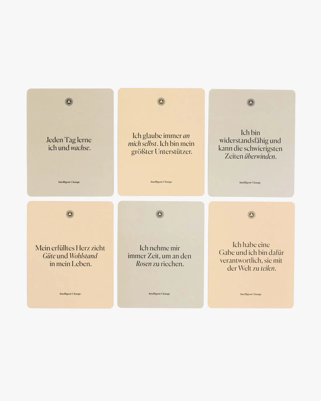 'Achtsame Bestätigungen' Affirmationskarten, deutsch | Intelligent Change