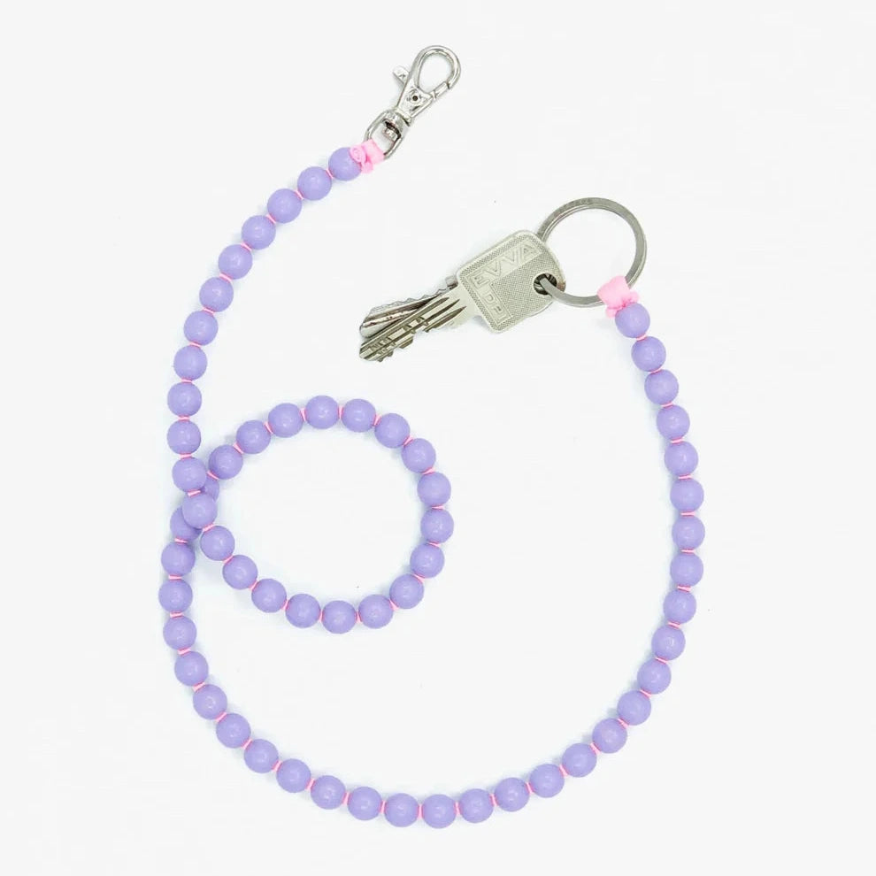 Schlüsselanhänger Flieder / Rosé, lang | Ina Seifert