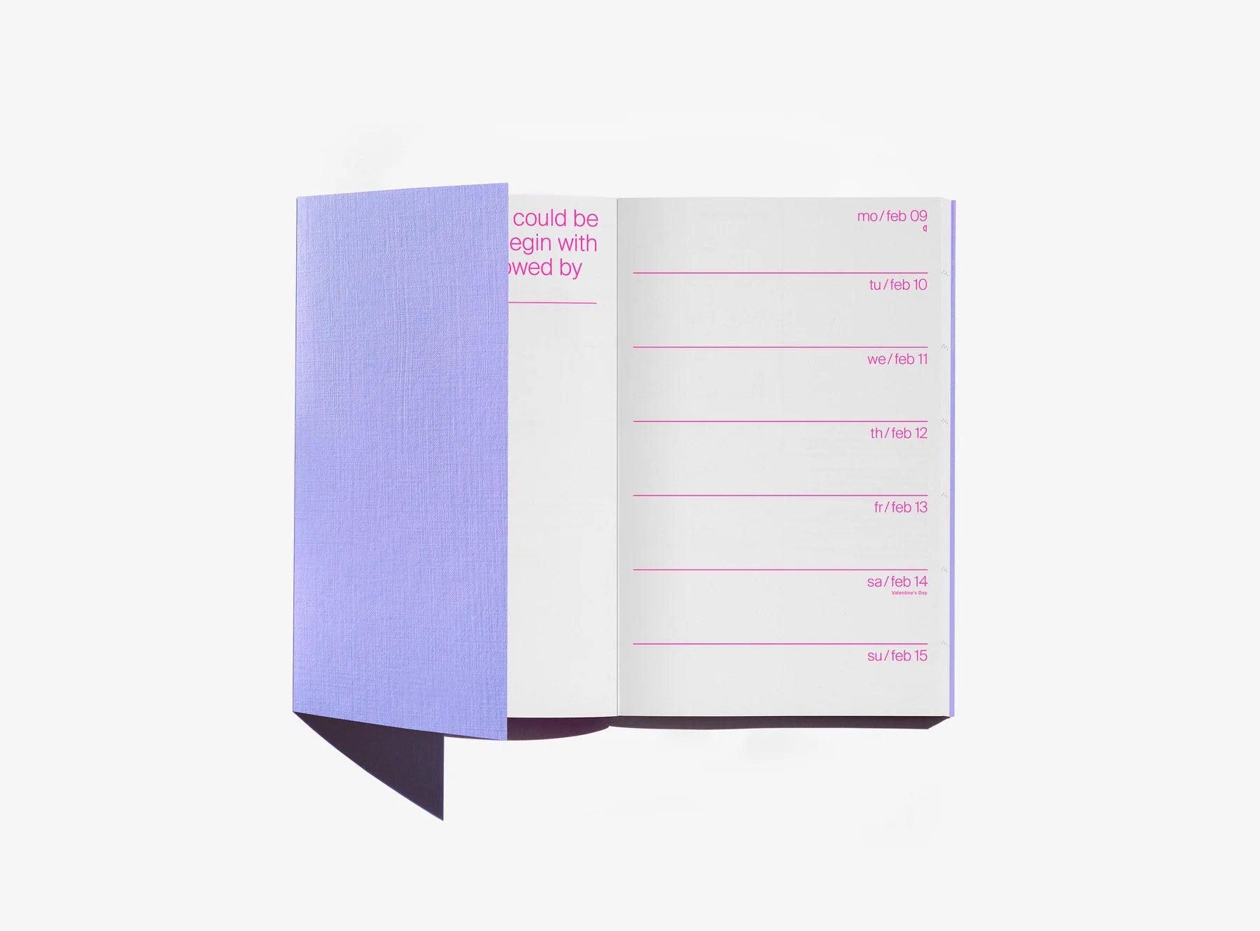 'Day One To One' Kalender 2026 mit Wochenplaner | Julie Joliat