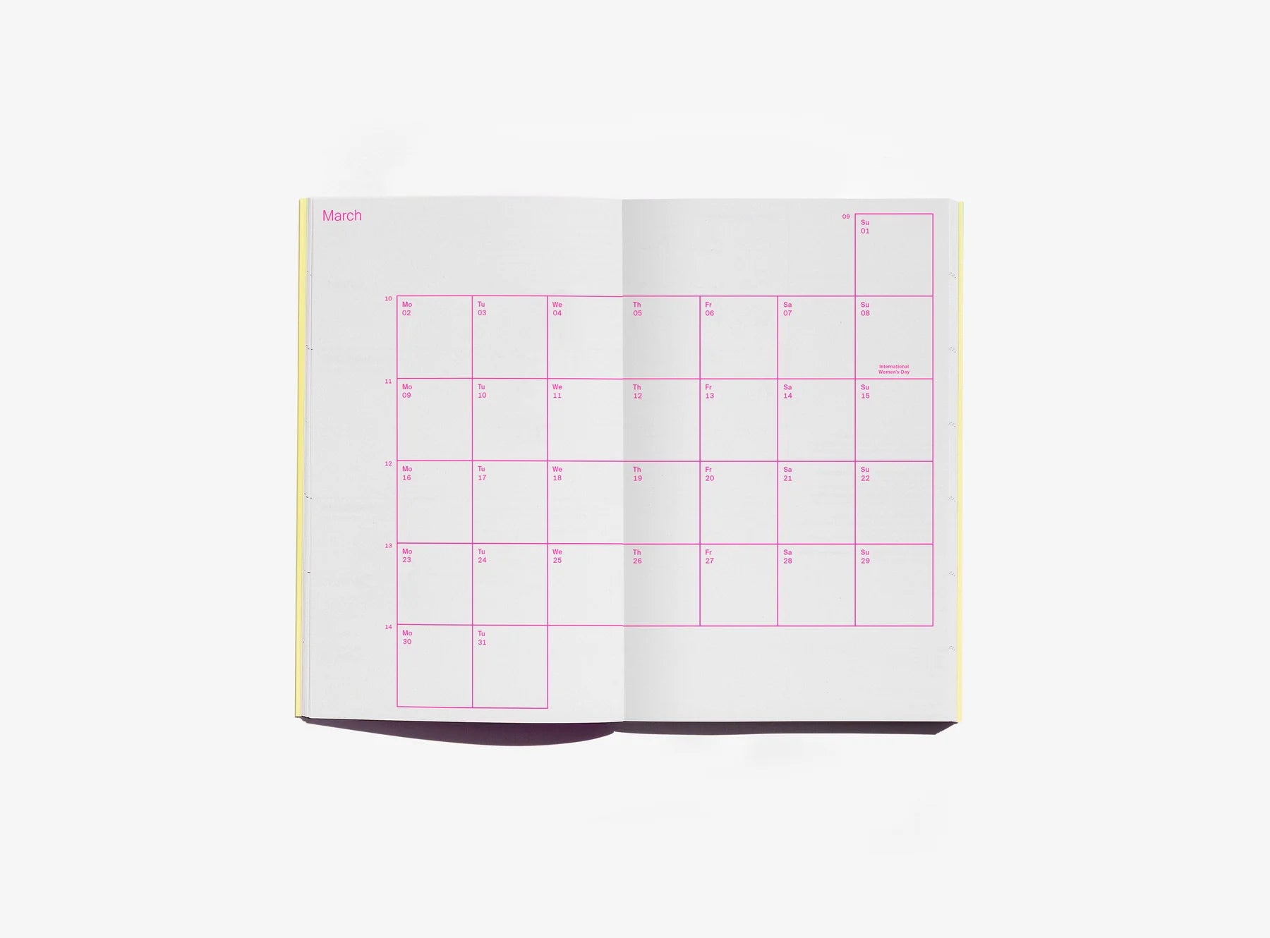 'Day One To One' Kalender 2026 mit Wochenplaner | Julie Joliat