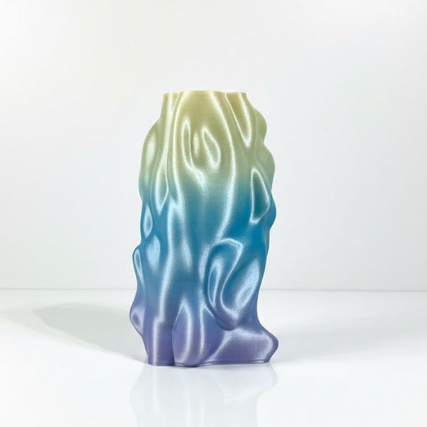 3D-Druck Vase Radical Softness Pastell Rückseite