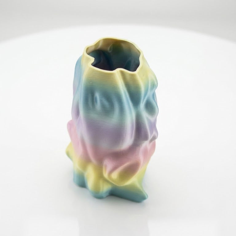 Limitierte 3D-Druck Vase – Organic Angel, groß, Pastell mehrfarbig | Radical Softness
