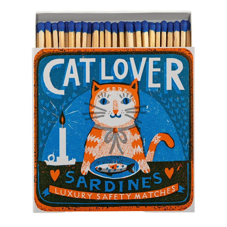 "Cat Lover' Streichhölzer, quadratisch