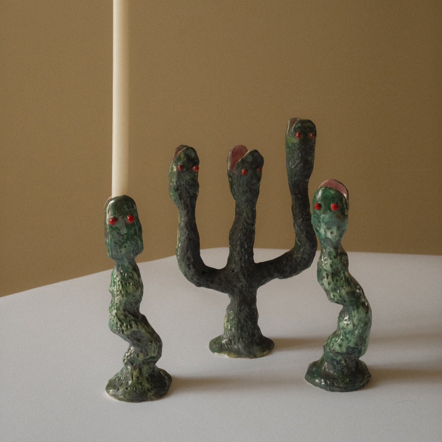'Snake, the big firekeeper' Kerzenhalter | ALO Ceramics
