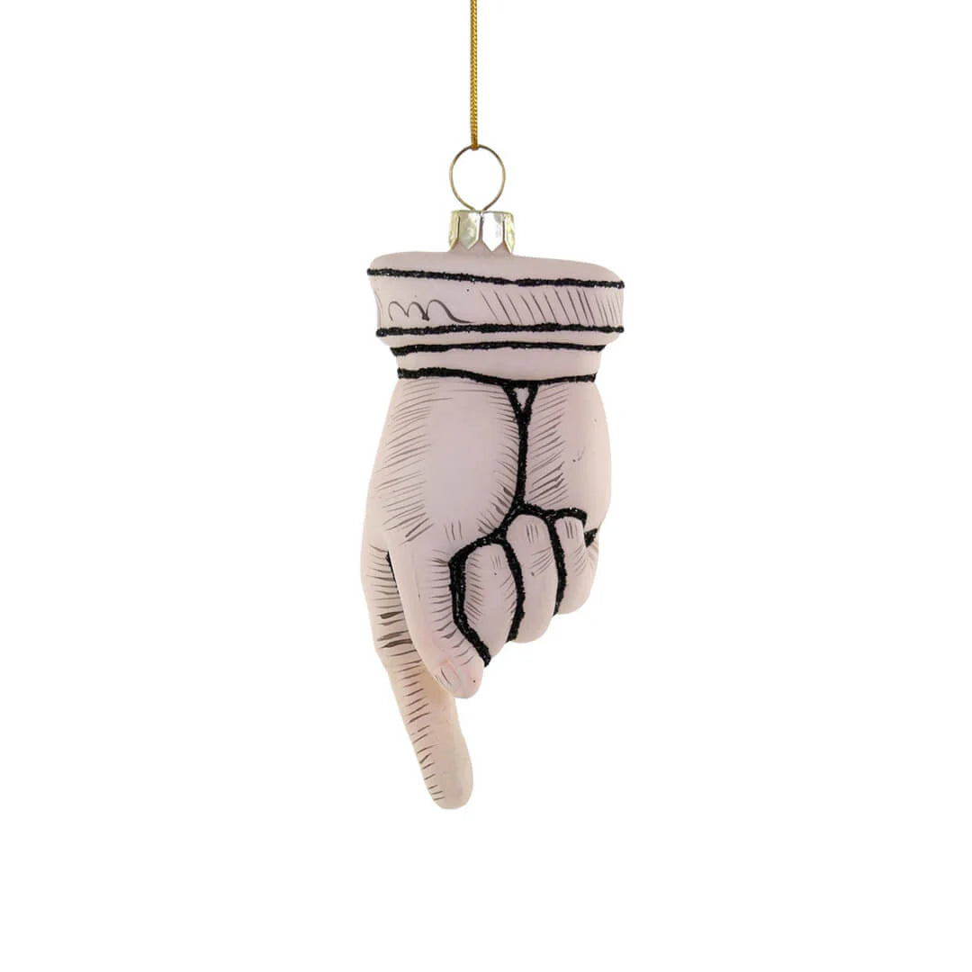 'Victorian Hand' Christbaumschmuck aus Glas