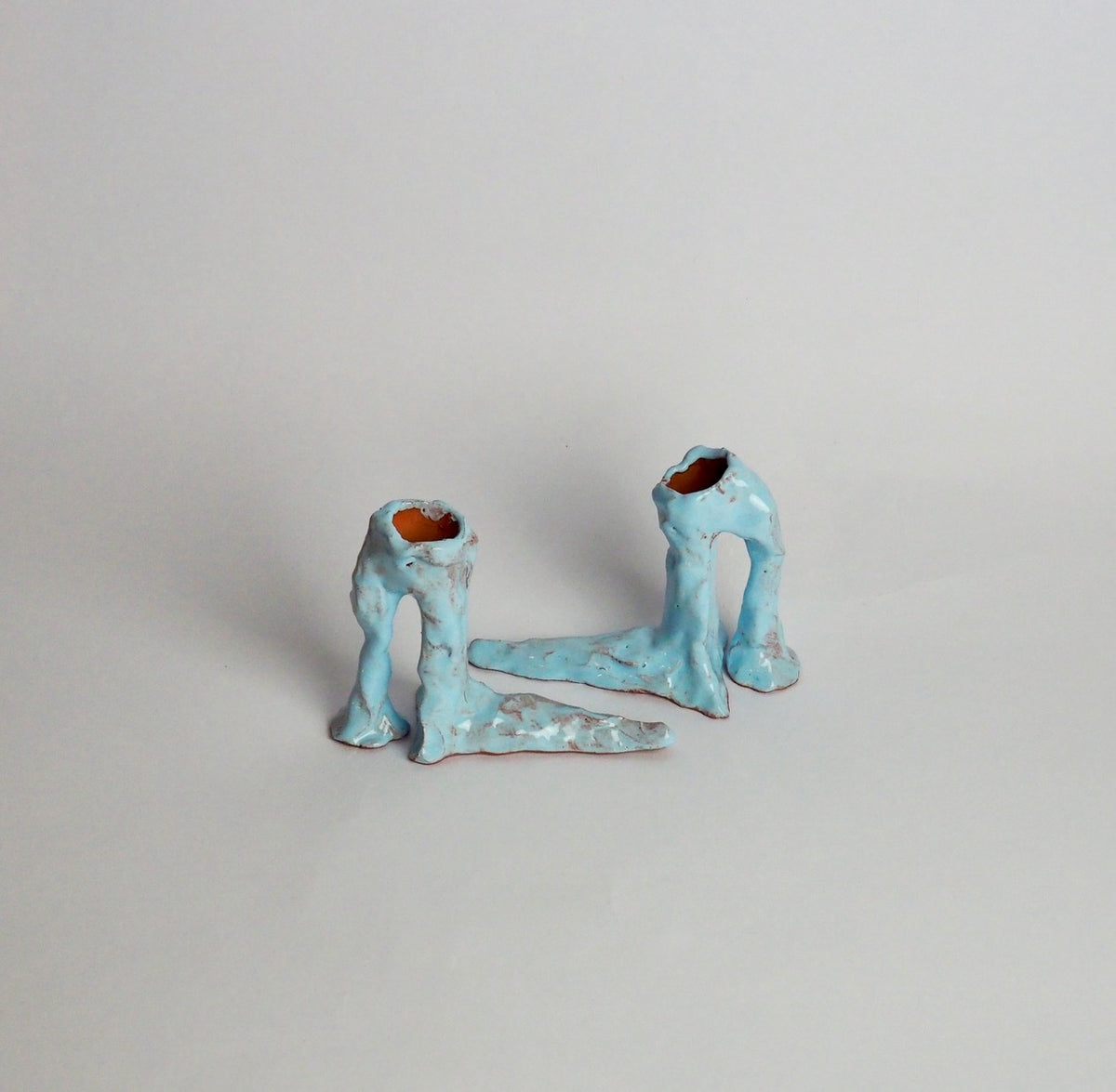 HOT LEGS High Heel Kerzenhalter, hellblau | Laura Welker